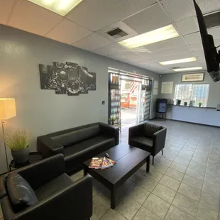 Customer waiting area