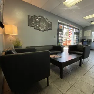 Customer waiting area