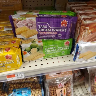 All different flavors of wafers