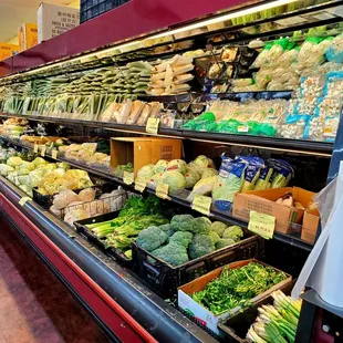 April 2021: One of at least two fresh produce displays