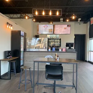 the interior of the restaurant