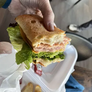 Turkey Ham n Cheese Sandwich