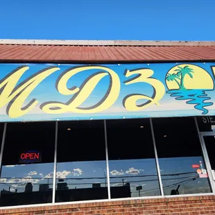 the front of the restaurant