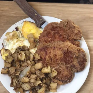 Pork Chops Combo Breakfast