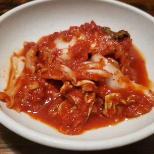 Some of the best kimchi I have ever had. Enough garlic to eradicate a clan of vampires