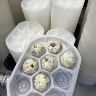 These dumplings are never frozen and made fresh daily!