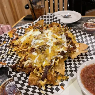 Pulled pork nachos