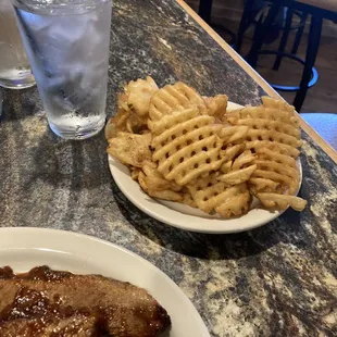 Side of waffle fries