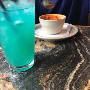 Holy water &amp; tomato and jalapeño bisque