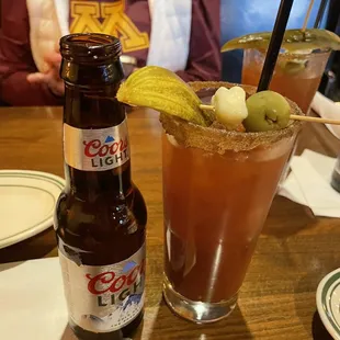 Garden Bloody Mary with chaser