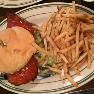 Huge buffalo chicken sandwich