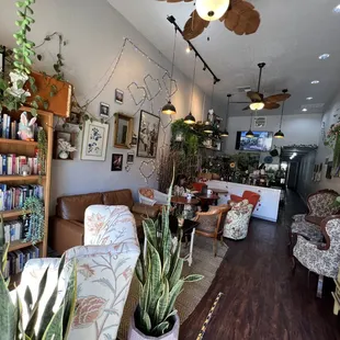 the interior of the cafe