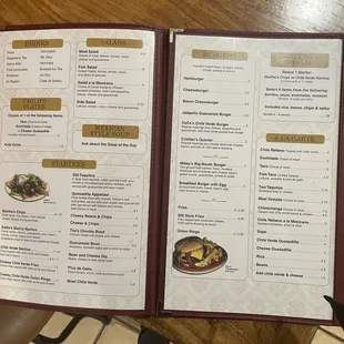 Menu photo
