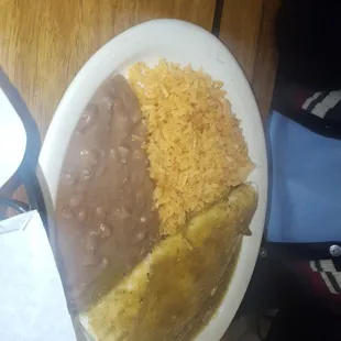 Chili verde quesadilla.