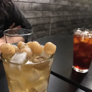 Longan and Thai lemon tea