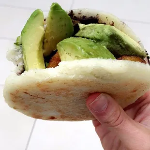 Delicious veganized Latin sandwhich