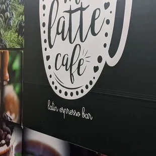 a coffee cup on a wall