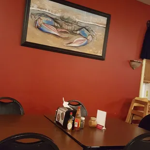 a table and chairs