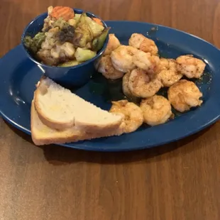Grilled shrimp plate