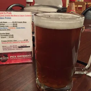 Generous pour for $3