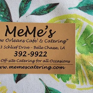Contact info