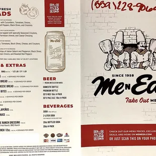 Take Out Menu
