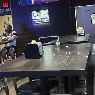 All the tables looked like this