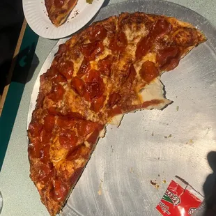 Look at this piece of poop of pizza.  This is what happens when the owners take shortcuts on products.