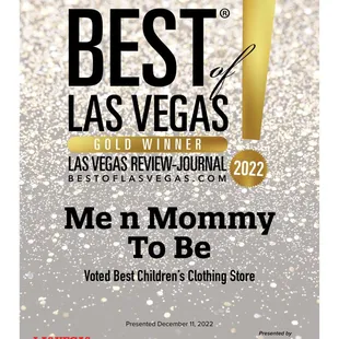 2022 Voted Best Children's Clothing Store in Las Vegas