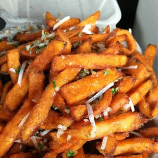 Genius concoction right to your thigh fries.