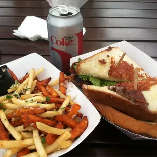 $13 combo, burger, fries and soda