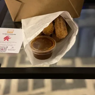 Mini Churros (5 Pack) with Caramel Sauce