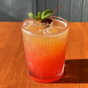 Cherry Sunrise, that's premium cherry on top was the most tasty cherry I've ever had.