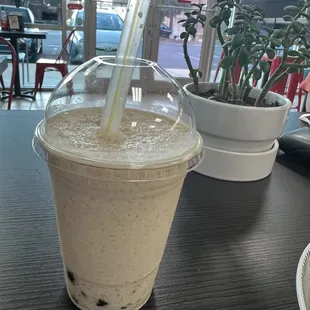 Coconut Boba blended