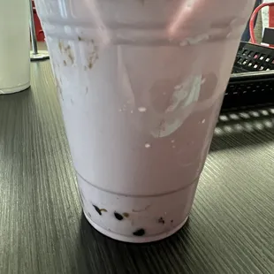 Coconut Boba blended