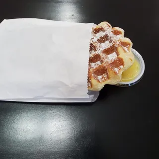 Liege Waffle with Lemon Curd