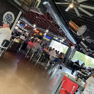 people sitting at tables