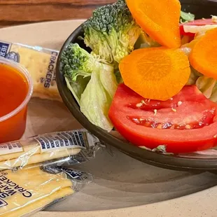 Salad with French dressing