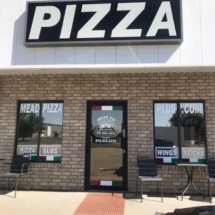 pizza, outside