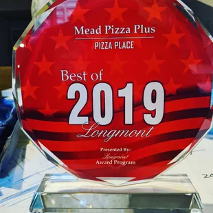 Voted best Pizza for 2019