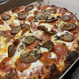 Italian sausage and pepperoni