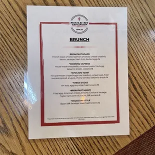 Brunch (10-2 Sat and Sun!)