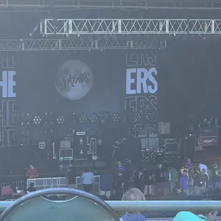 the stage for the band