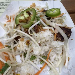 Customized vegan rice bowl