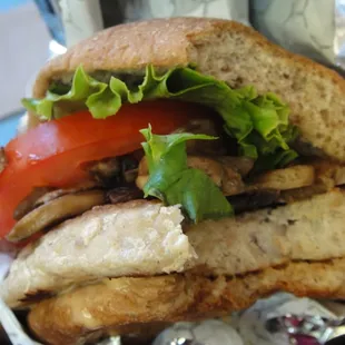 Turkey burger with wheat buns