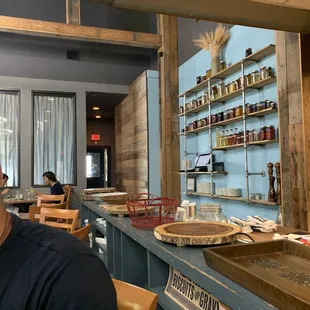interior, sushi and sashimi