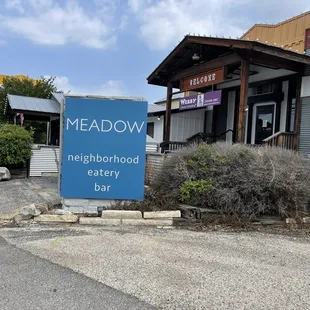 Outside sign so you don&apos;t miss it.