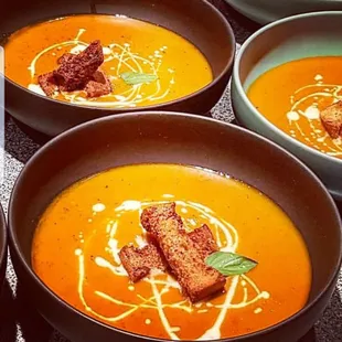 Roasted red pepper Bisque