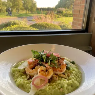Asparagus Risotto with Shrimp