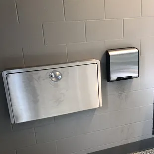 Changing table -- nice bathrooms for a public park